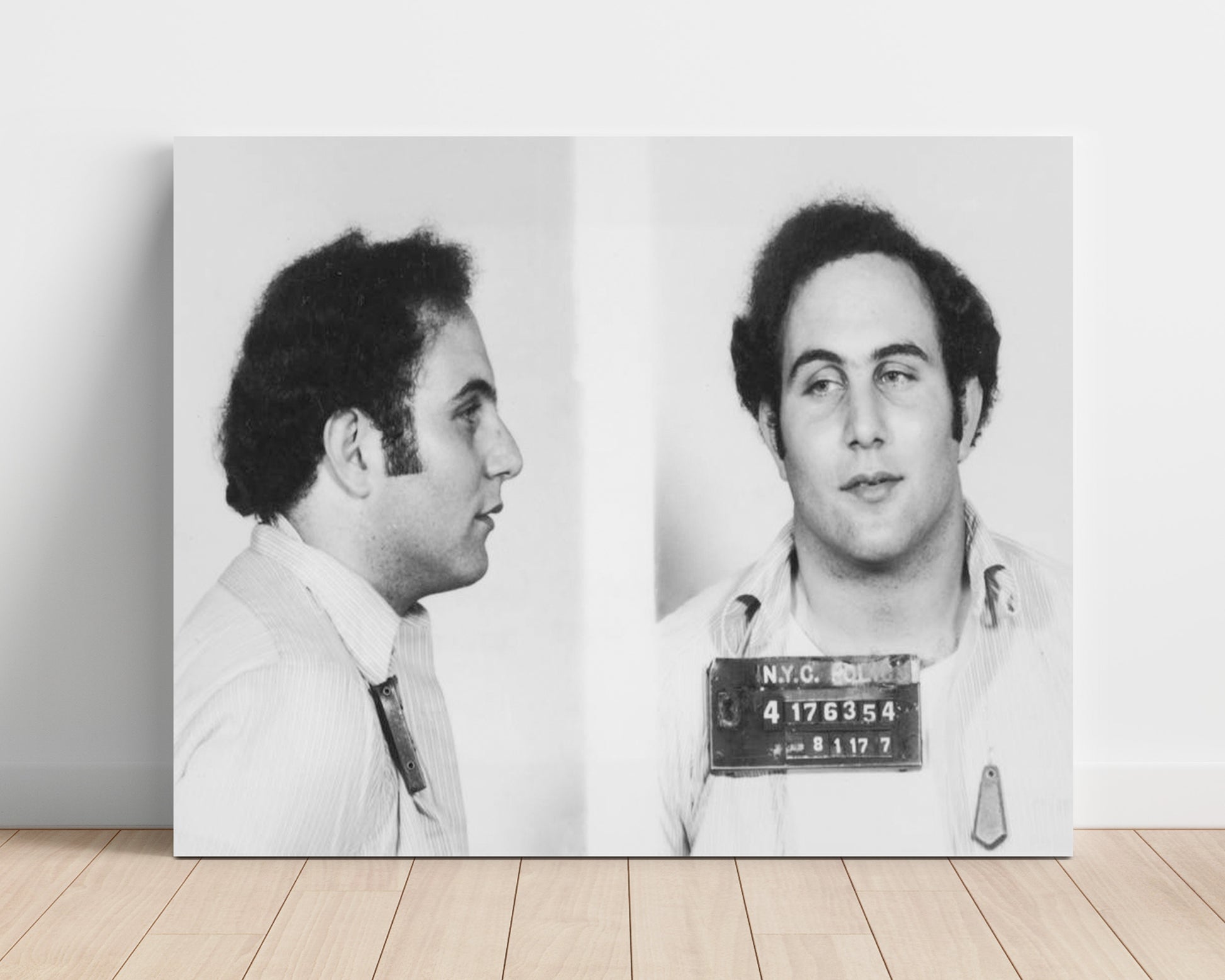 David Berkowitz New York City Police Department 1977 Landscape.jpg Mug Shot Print 16x20 Unframed Print mug shot wall art print
