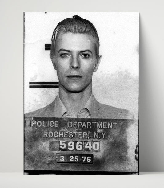 David Bowie - Thin White Duke Arrest - Poster Print - 8x10