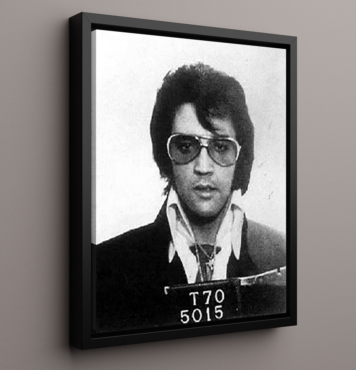 Elvis Presley - Jailhouse Booking mug shot wall art 16x20 Gallery Frame
