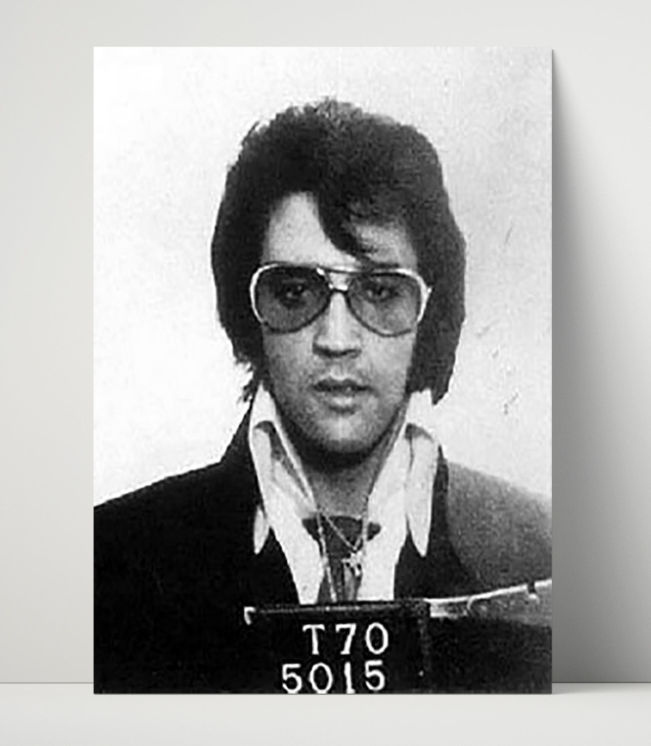 Elvis Presley - Jailhouse Booking mug shot wall art 16x20 Unframed Print