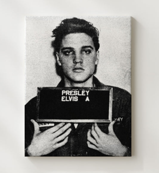 Elvis Presley - U.S. Army 1958 - Canvas Wall Art - 8x10 Canvas