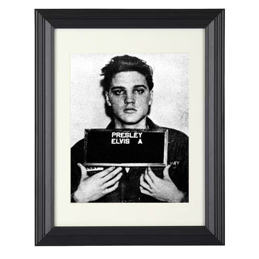 Elvis Presley - U.S. Army 1958 - Framed Print - 8x10 Beveled Frame