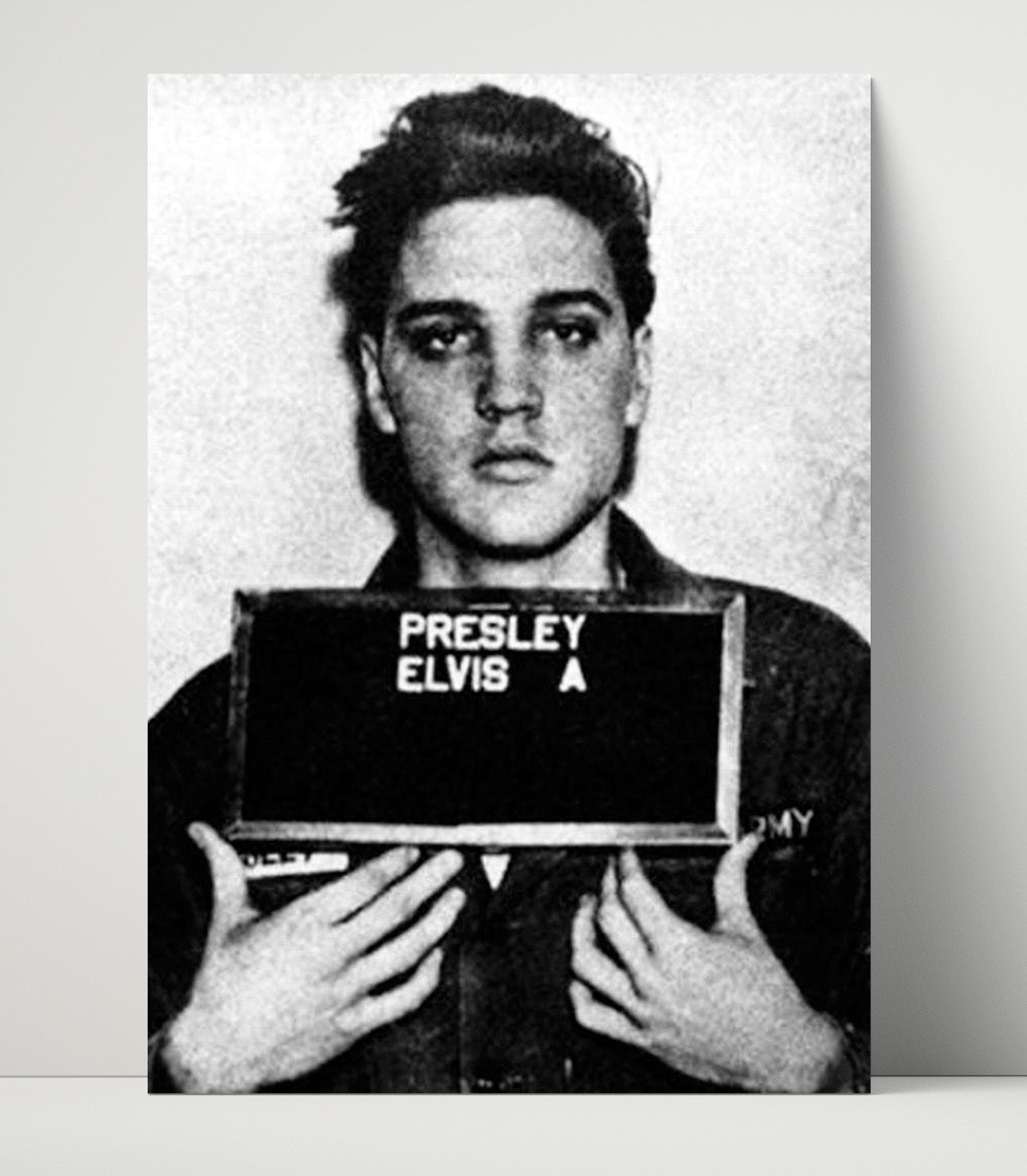 Elvis Presley U.S. Army 1958 Mug Shot Print 16x20 Unframed Print mug shot wall art print