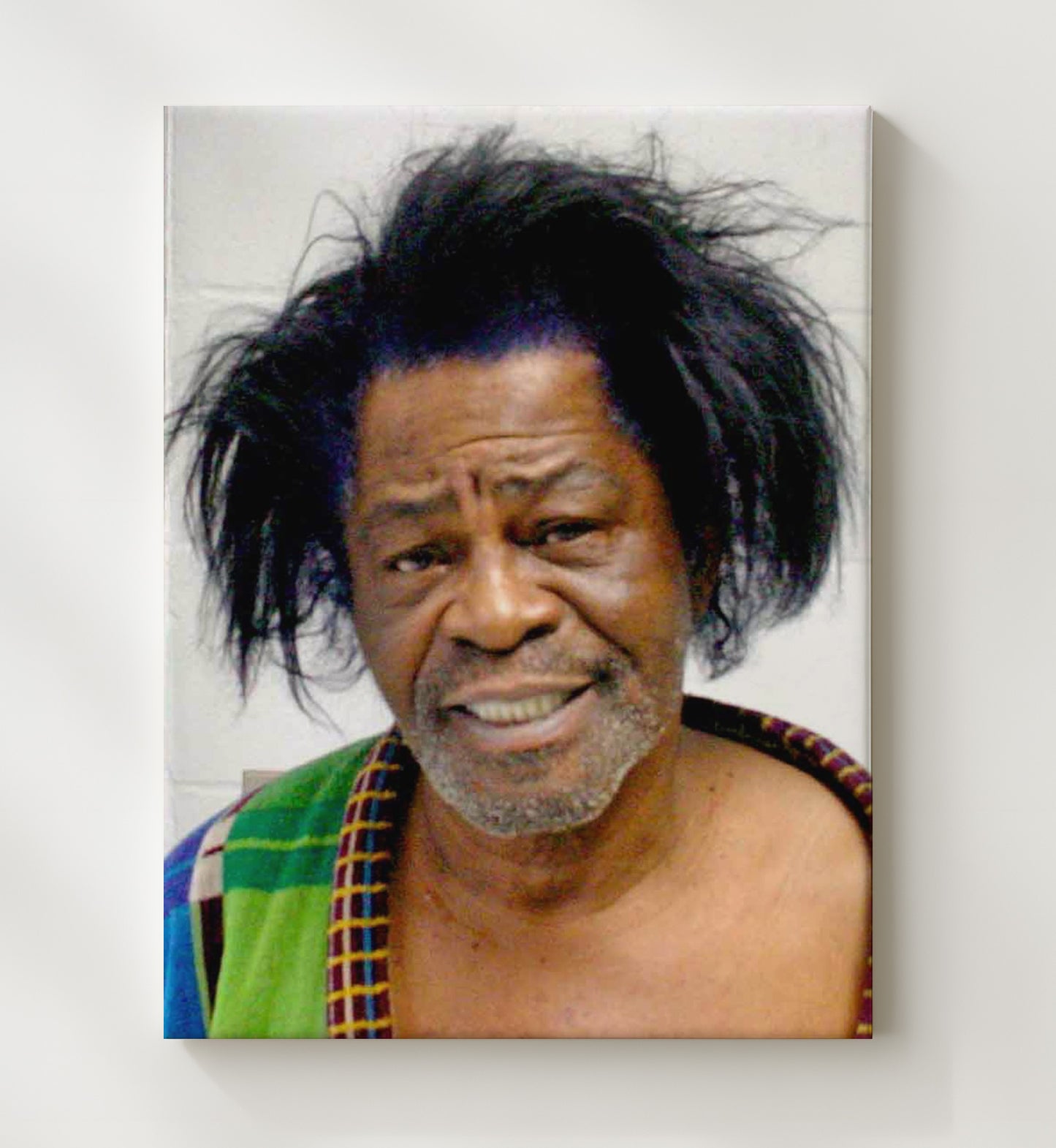 James Brown Augusta Police Department 1968 Mug Shot Print 20x24 Canvas mug shot wall art print