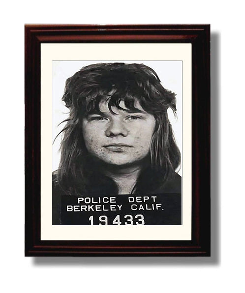 Janis Joplin Berkeley Police Department 1969 Mug Shot Print 8x10 Beveled Frame mug shot wall art print