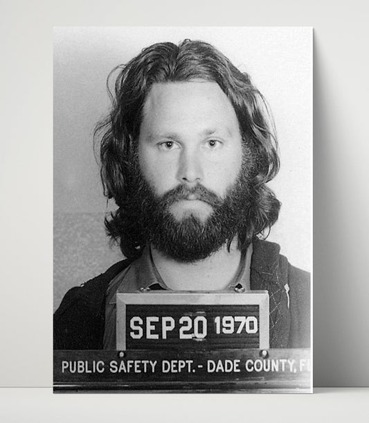 Jim Morrison - Dade County Sheriff 1970 - Poster Print - 8x10