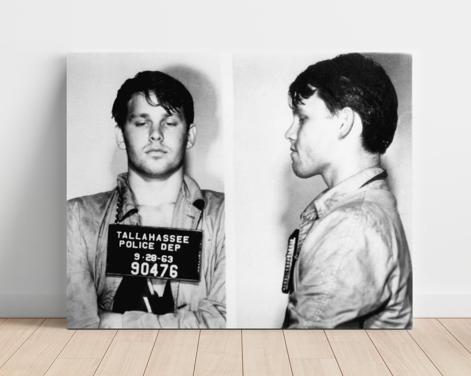 Jim Morrison Tallahassee Police Department 1963 Mug Shot Print 16x20 Unframed Print mug shot wall art print