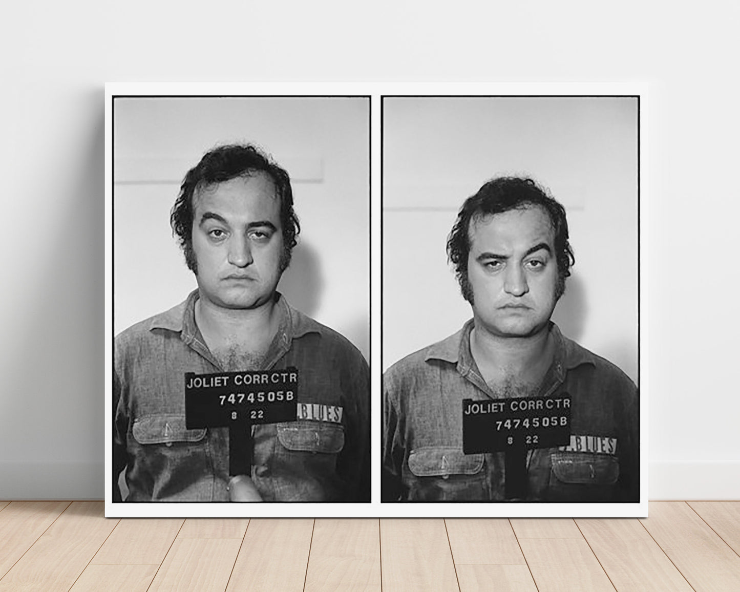 John Belushi Joliet Correctional Center 1978 Mug Shot Print 16x20 Unframed Print mug shot wall art print