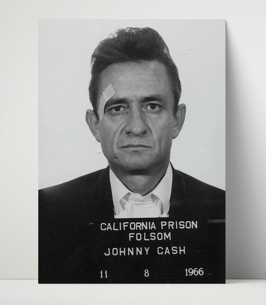 Johnny Cash - Folsom Prison 1966 - Poster Print - 8x10
