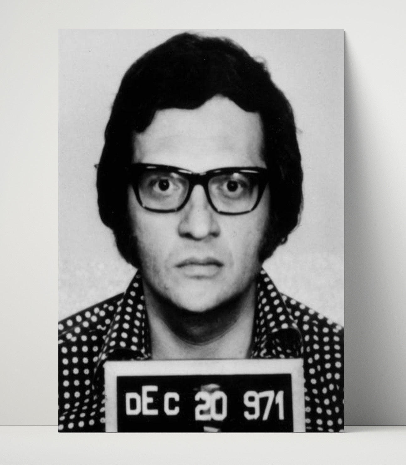 Larry King Miami Police Department 1971 Mug Shot Print 16x20 Unframed Print mug shot wall art print