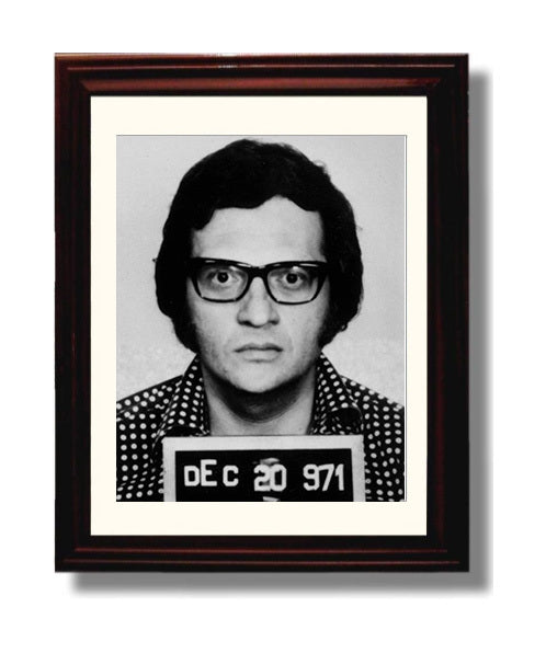 Larry King Miami Police Department 1971 Mug Shot Print 8x10 Beveled Frame mug shot wall art print