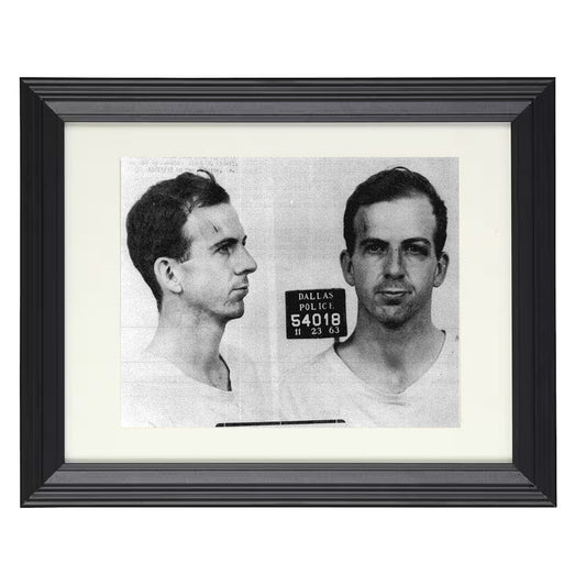 Lee Harvey Oswald - Dallas Police Department 1963 - Framed Print - 8x10 Beveled Frame