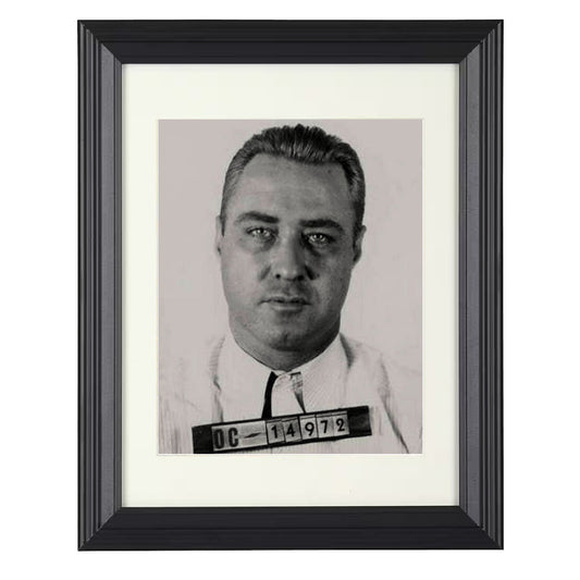 Machine Gun Kelly - Memphis Police Department 1933 - Framed Print - 8x10 Beveled Frame