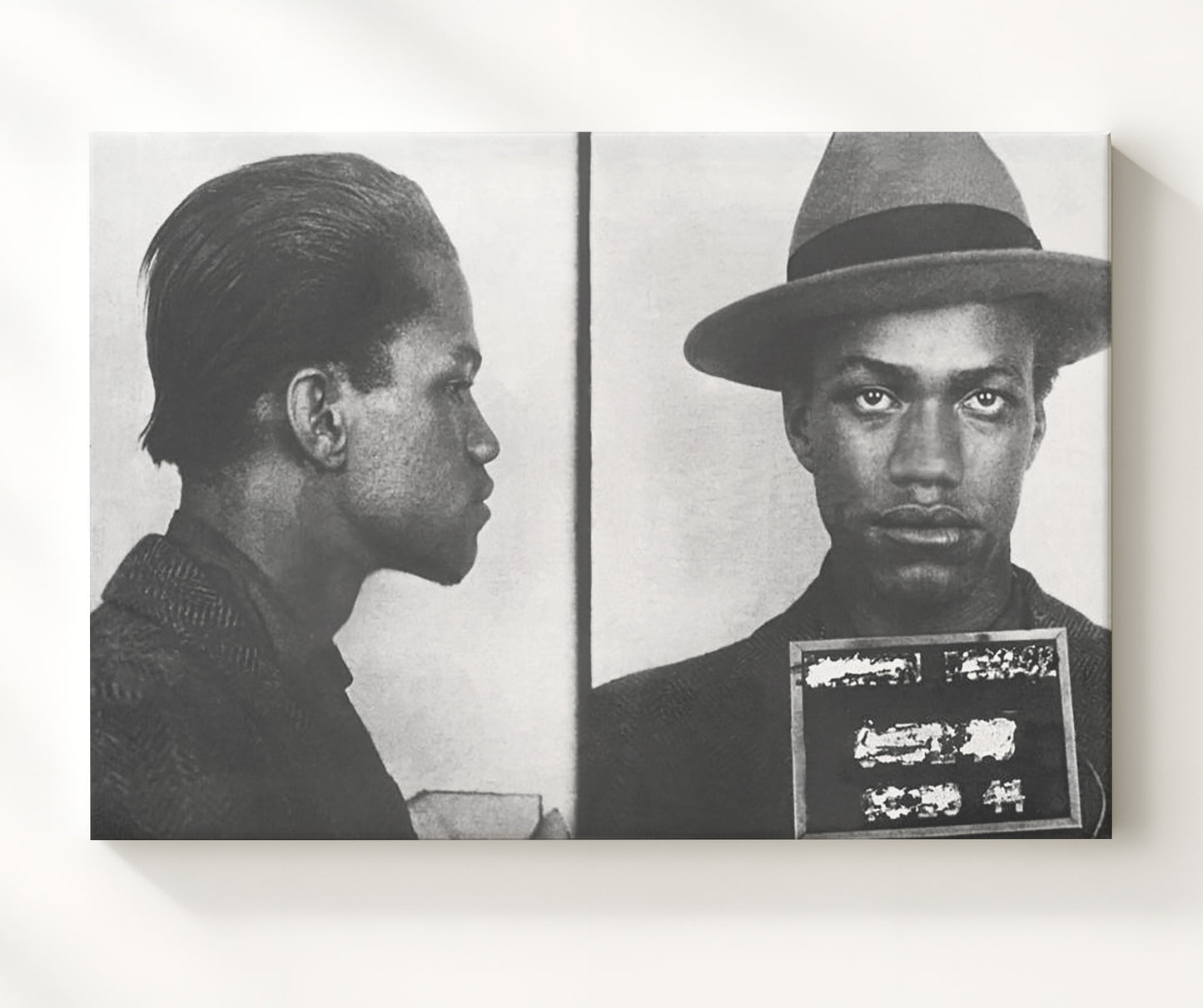 Malcolm X Boston Police Department 1946 Landscape.jpg Mug Shot Print 20x24 Canvas mug shot wall art print