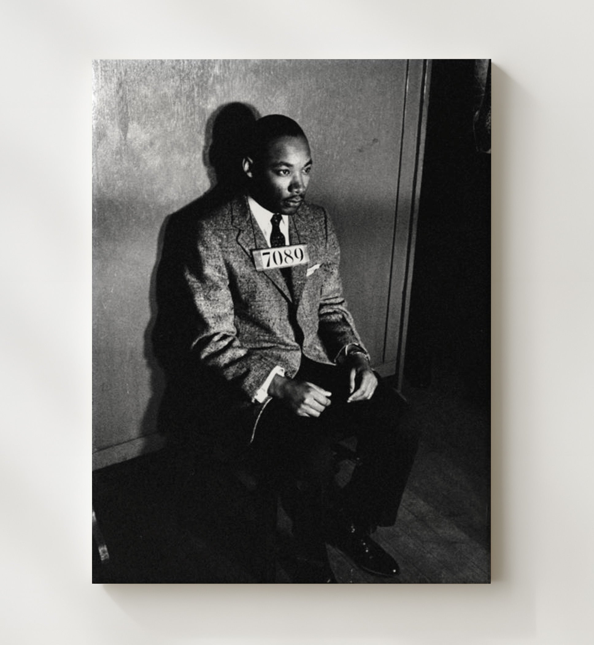 Martin Luther King Jr Montgomery Police Department 1956 Portrait 2.jpg Mug Shot Print 20x24 Canvas mug shot wall art print