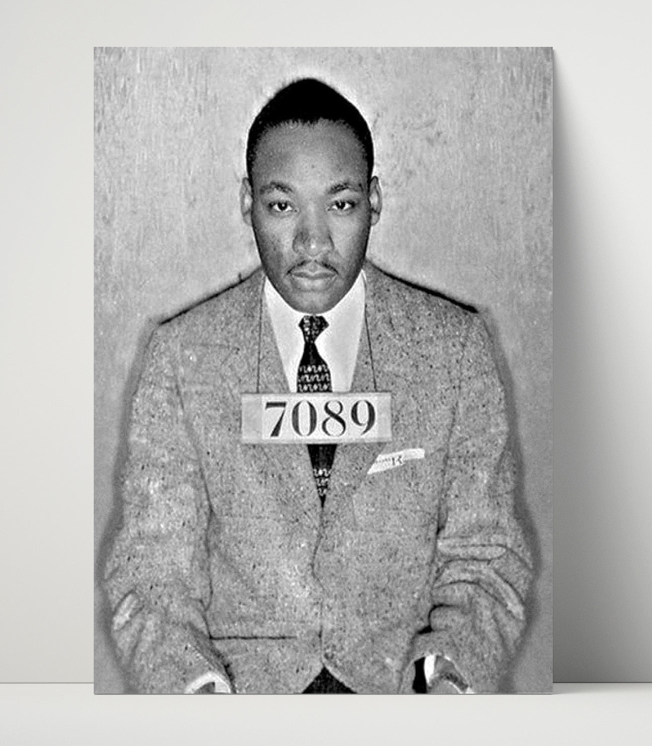 Martin Luther King Jr Montgomery Police Department 1956 Mug Shot Print 16x20 Unframed Print mug shot wall art print