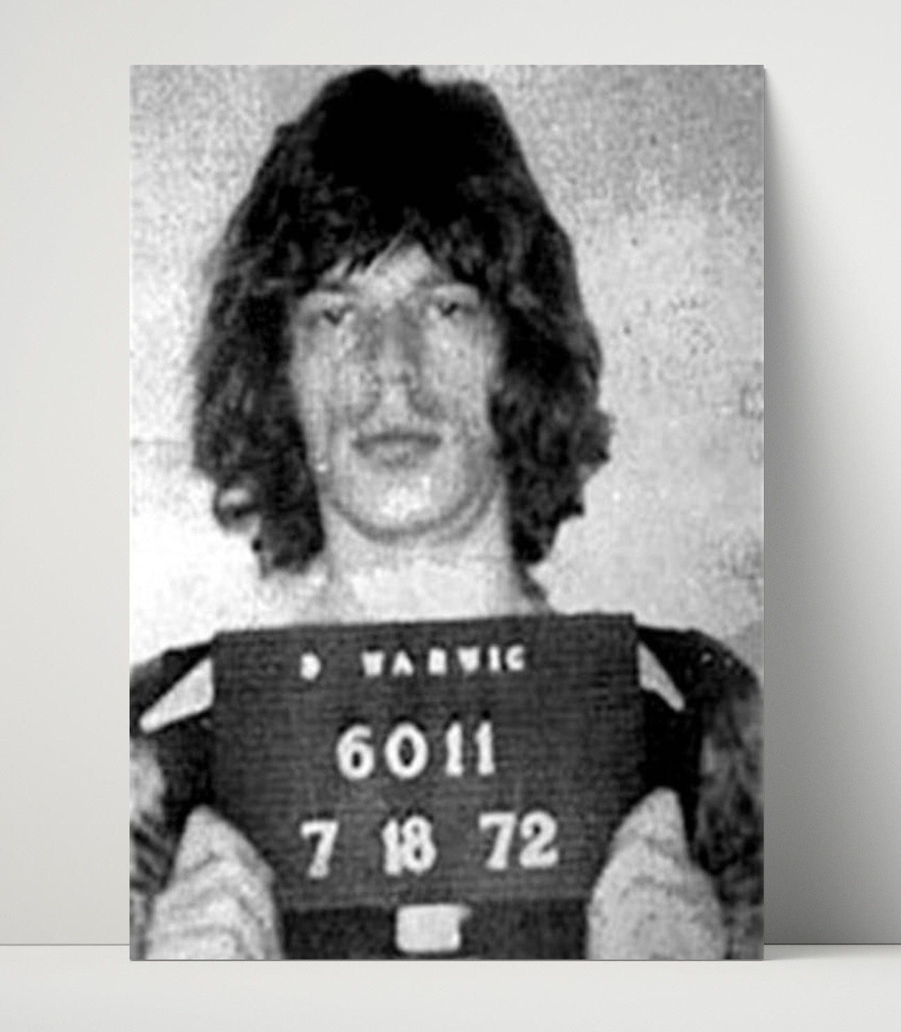 Mick Jagger Sussex Police Redlands Arrest 1967 Mug Shot Print 16x20 Unframed Print mug shot wall art print