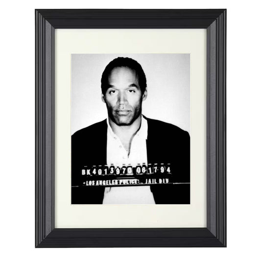 O. J. Simpson - Los Angeles Police Department 1994 - Framed Print - 8x10 Beveled Frame