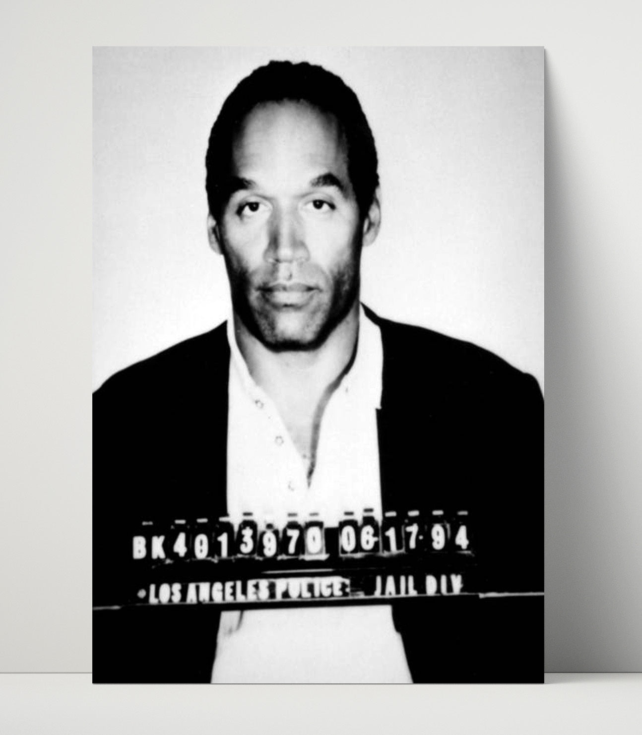 O J Simpson Los Angeles Police Department 1994 Mug Shot Print 16x20 Unframed Print mug shot wall art print