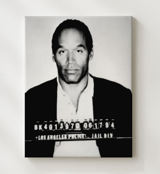 O. J. Simpson - Los Angeles Police Department 1994 - Canvas Wall Art - 8x10 Canvas