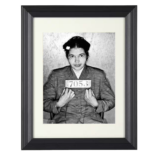 Rosa Parks - Montgomery Police Department 1956 - Framed Print - 8x10 Beveled Frame
