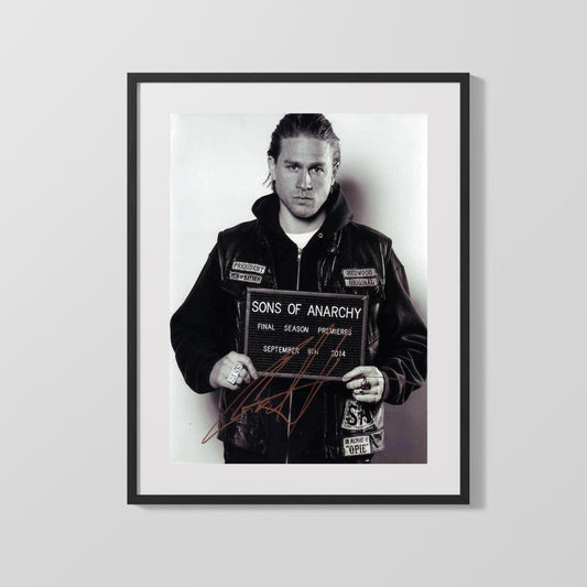 Charlie Hunnam - Sons of Anarchy - Final Season Autograph Print