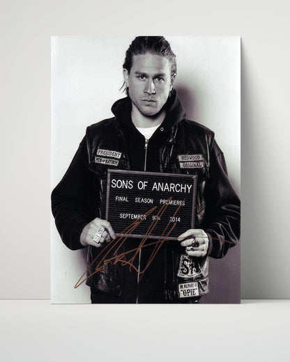 Charlie Hunnam - Sons of Anarchy - Final Season Autograph Print Unframed