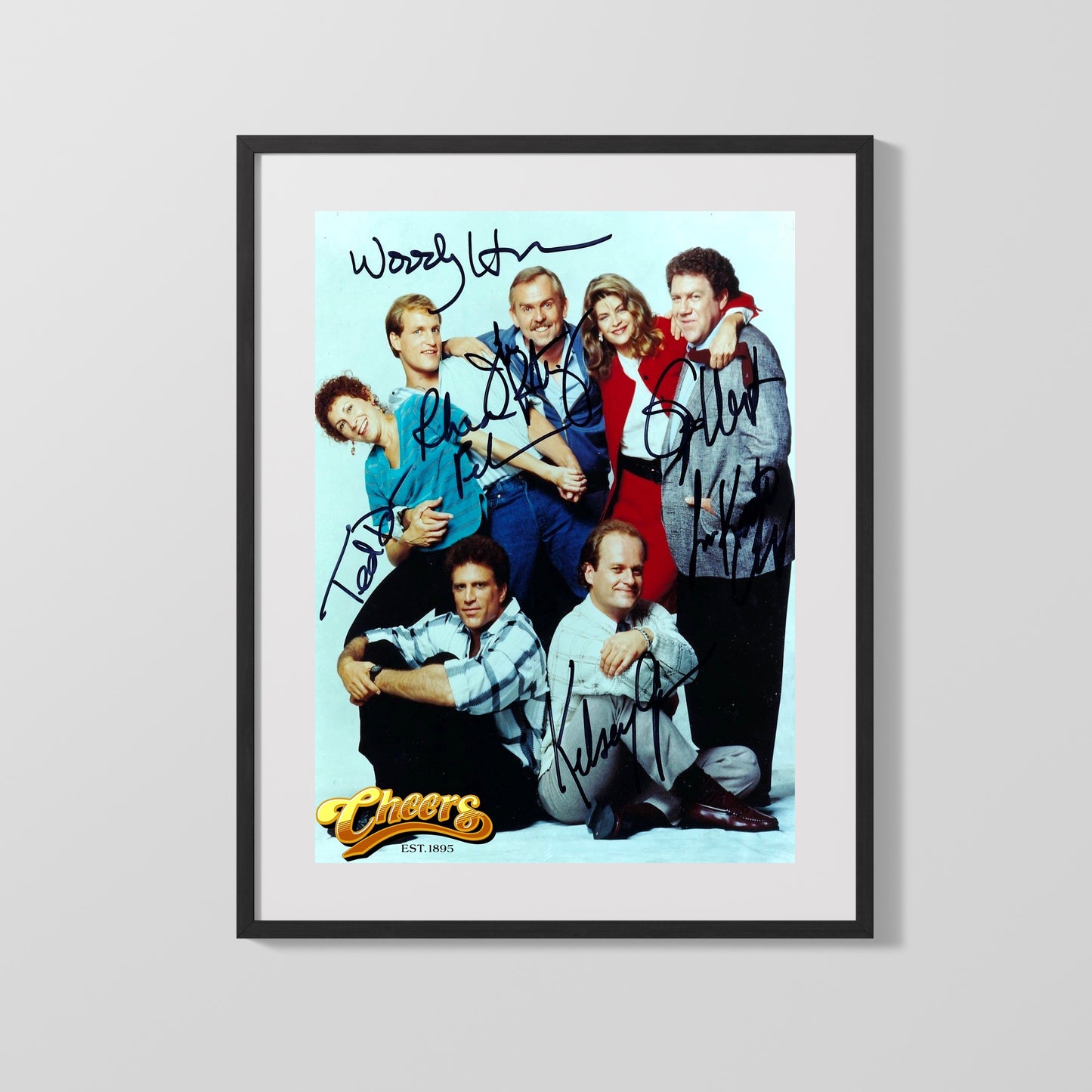 Cheers - Cast Portrait - Classic Bar Autograph Print