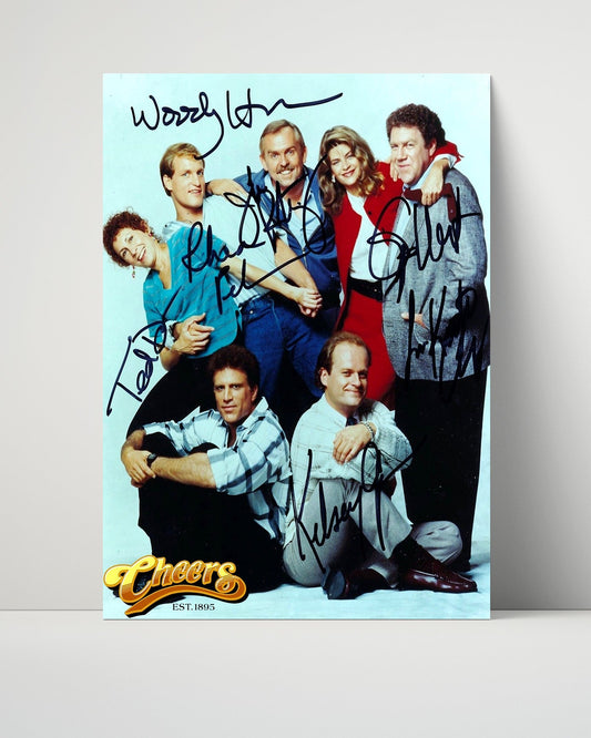Cheers - Cast Portrait - Classic Bar Autograph Print Unframed