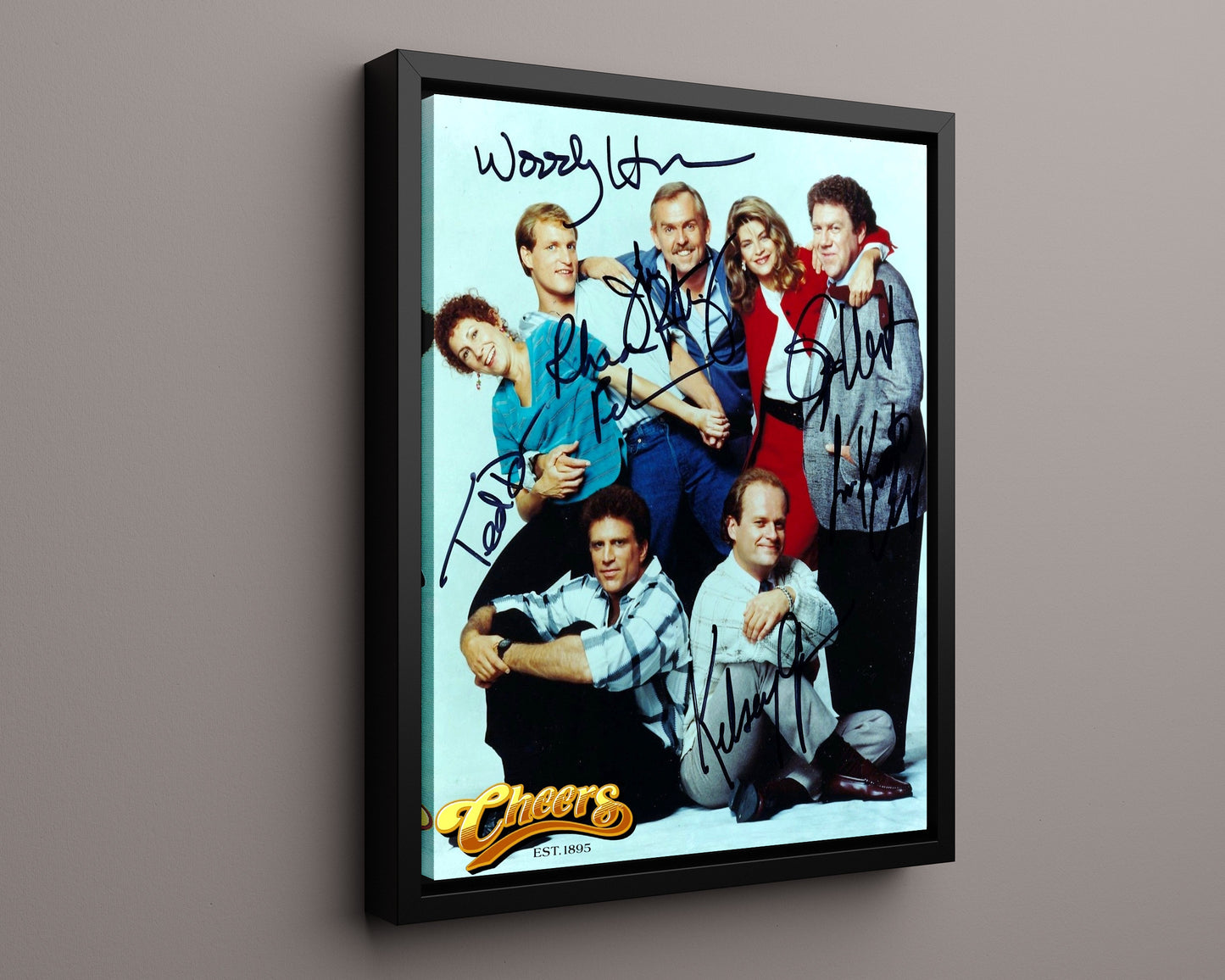 Cheers - Cast Portrait - Classic Bar Autograph Print