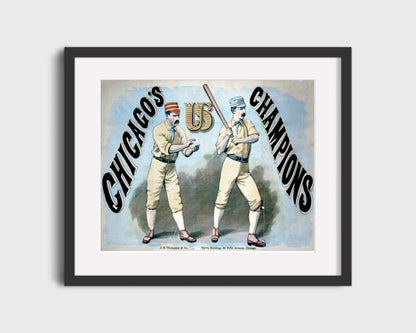 Chicago Champions Autograph Print - Chicagos Champions Poster - Old-Time Swagger