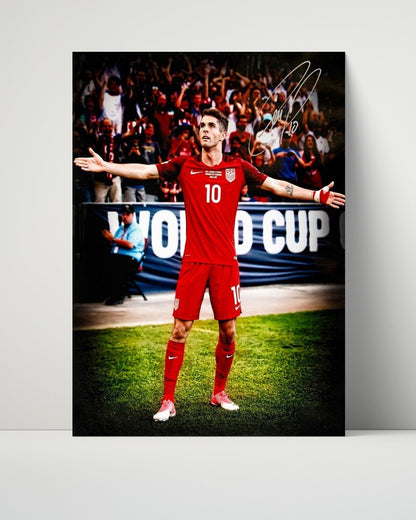 Christian Pulisic Unframed Autograph Print - Team USA - Captain America