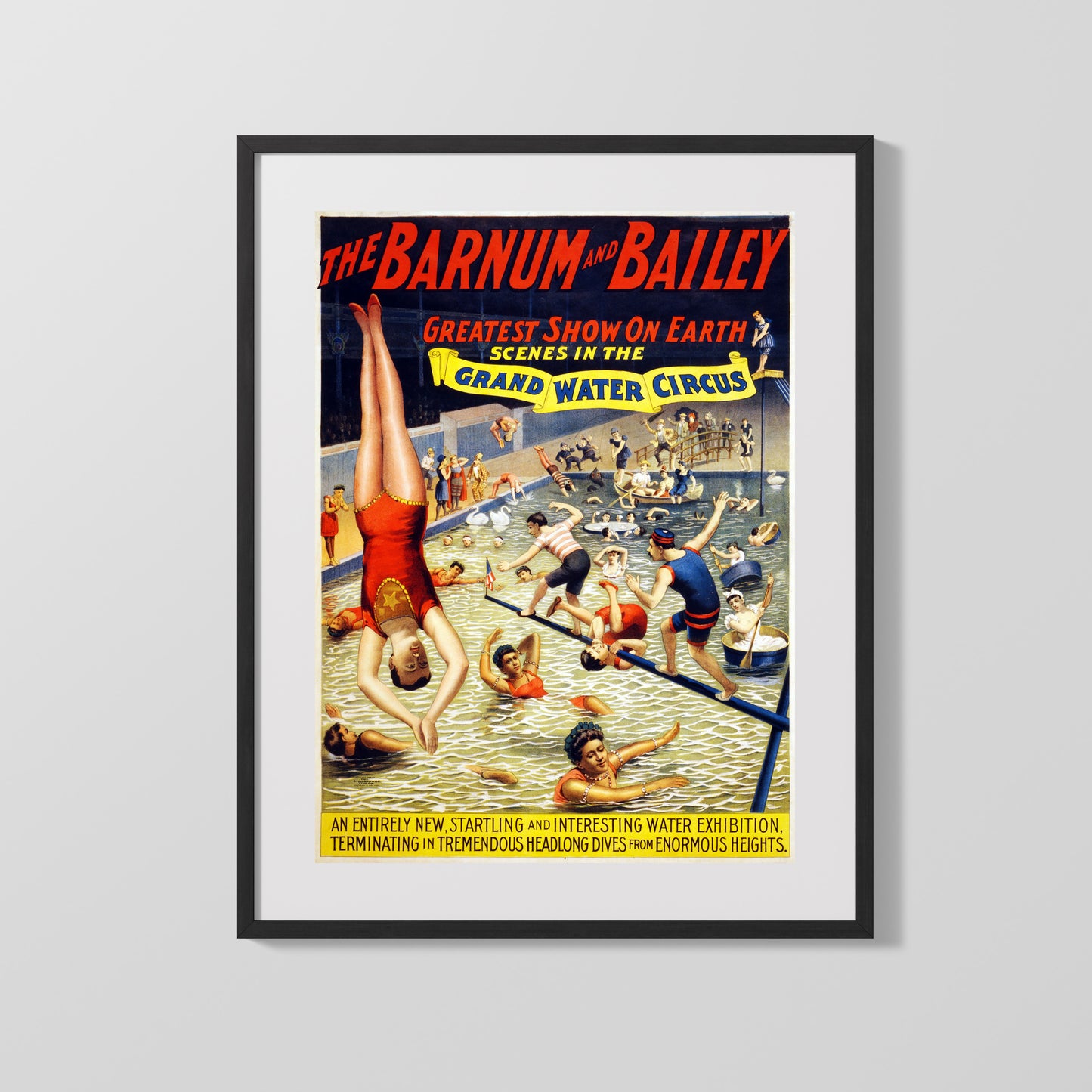 Circus Poster - Barnum and Bailey - Grand Water Circus