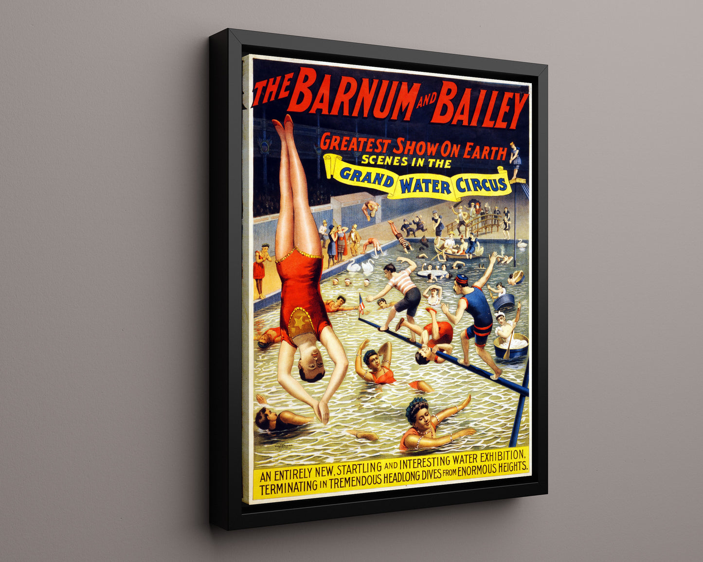 Circus Poster - Barnum and Bailey - Grand Water Circus