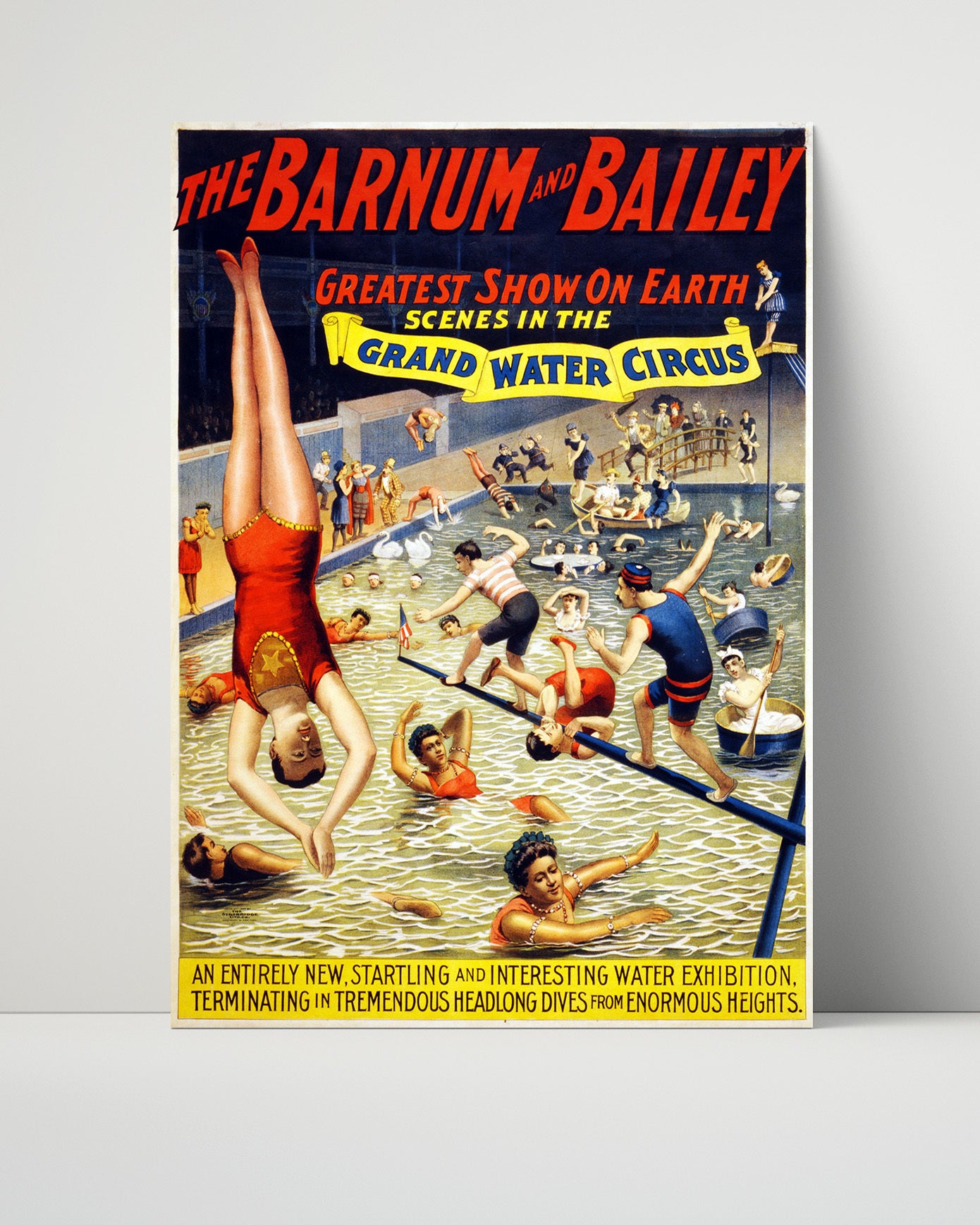 Circus Poster - Barnum and Bailey - Grand Water Circus