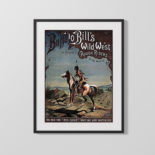 Circus Poster - Buffalo Bill - Red Cloud Indian