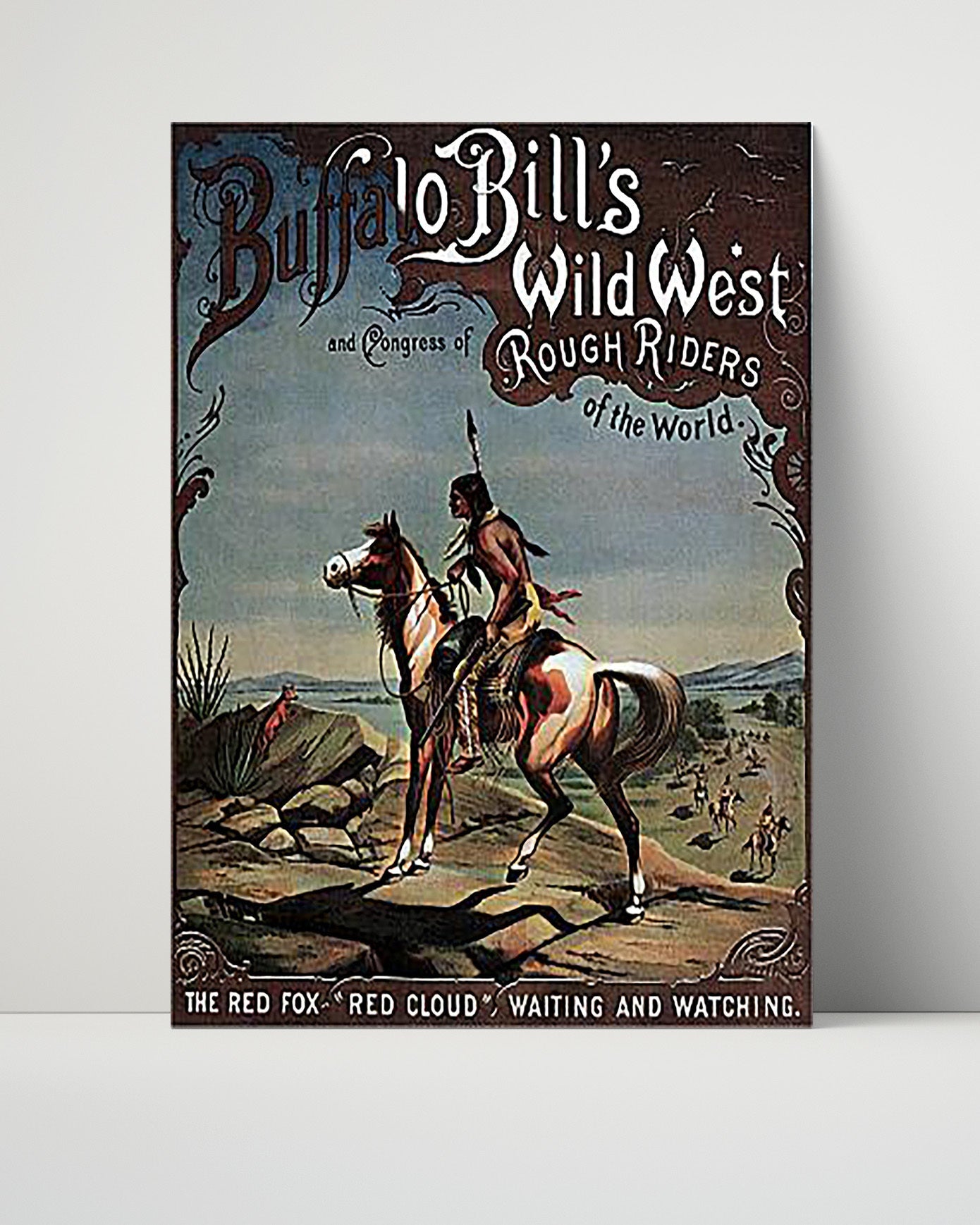 Circus Poster Unframed - Buffalo Bill - Red Cloud Indian