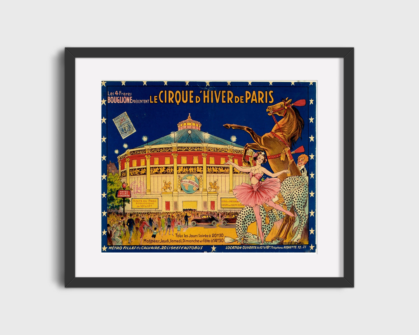 Circus Poster - Cirque dHiver - Paris