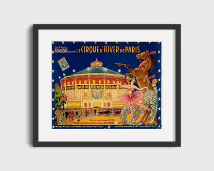 Circus Poster Unframed - Cirque dHiver - Paris