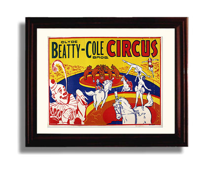 Circus Poster - Clyde Beatty-Cole Bros - Circus Acts