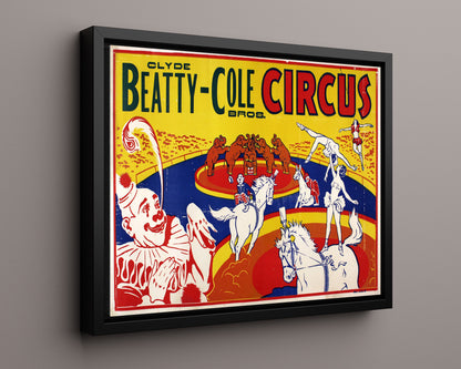 Circus Poster - Clyde Beatty-Cole Bros - Circus Acts