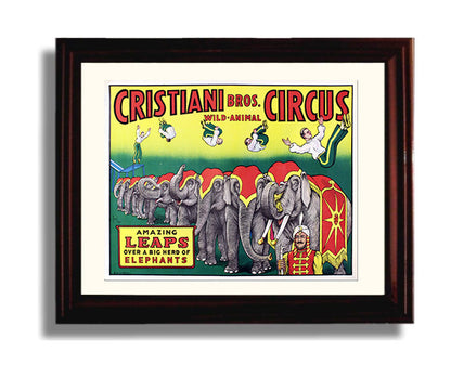 Circus Poster - Cristiani Bros - Amazing Leaps
