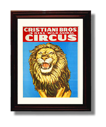 Circus Poster - Cristiani Bros - Lion
