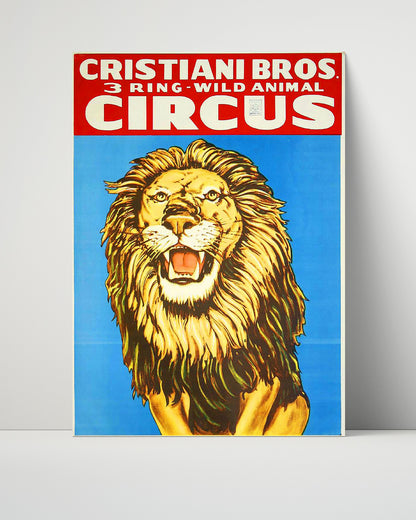 Circus Poster - Cristiani Bros - Lion