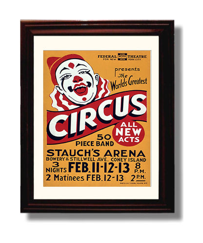Circus Poster - Federal Theatre WPA - Coney Island