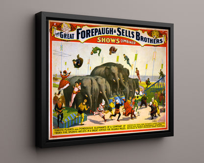 Circus Poster - Forepaugh and Sells Bros - Combined Show