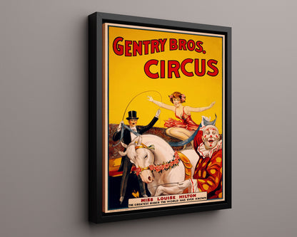Circus Poster - Gentry Bros - Horse and Rider