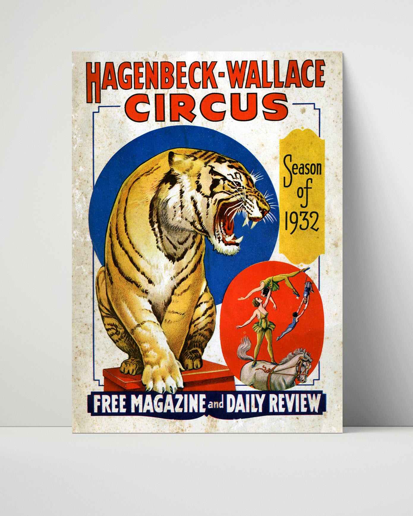 Circus Poster - Hagenbeck-Wallace - Tiger 1932