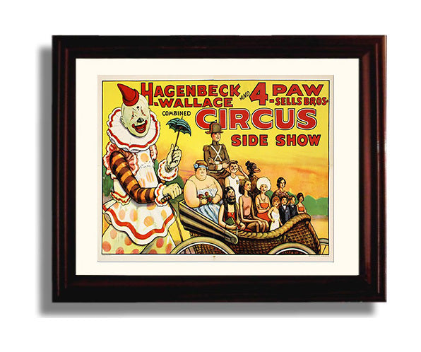 Circus Poster - Hagenbeck-Wallace and 4 Paw - Side Show