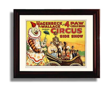 Circus Poster - Hagenbeck-Wallace and 4 Paw - Side Show